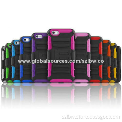 11 Colors 3-in-1 Hybrid Impact Rugged Combo Belt Clip/Holster Kickstand Case for iPhone 6